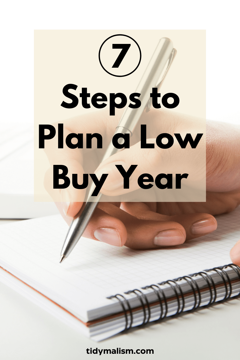 Planning a Low Buy Challenge for the New Year Tidymalism