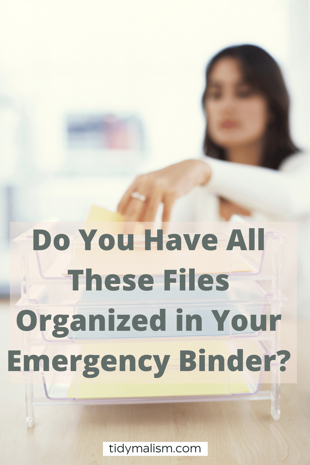 Checklist Of What To Keep In An Emergency Documents Binder