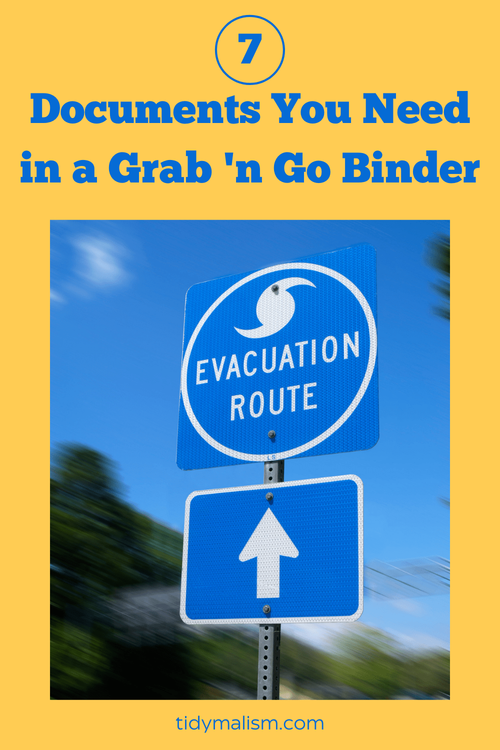 Emergency Documents Binder Checklist – Tidymalism