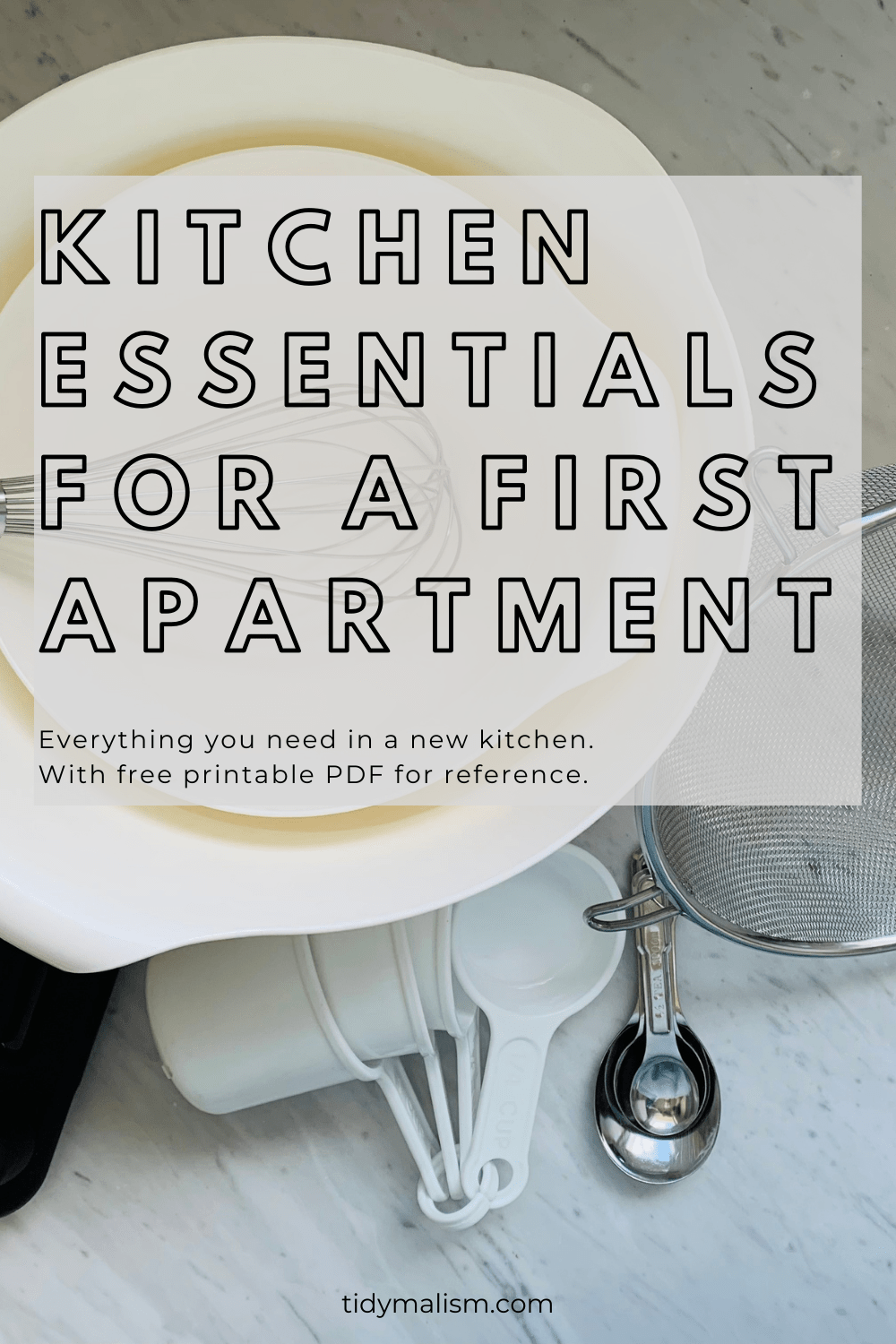 Minimalist Kitchen Essentials for a First Apartment Tidymalism