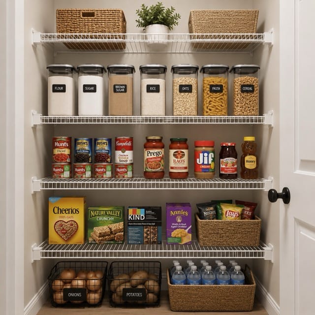 how i organized my tiny pantry
