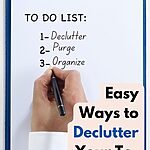 Woman's hand writing a to-do list on a clipboard.