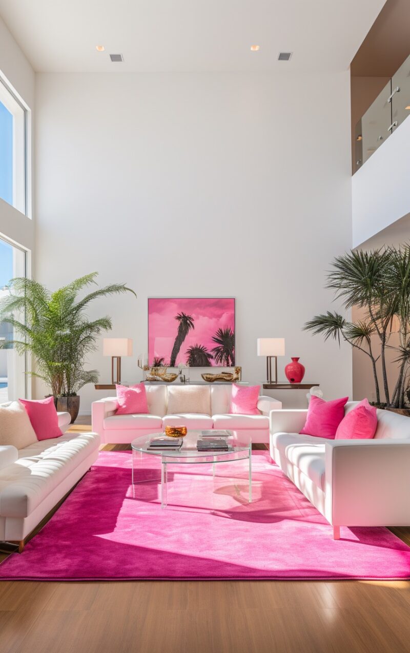 Barbiecore Living Room Style Decor 800x1274 