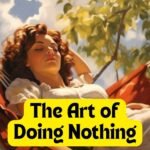 Illustration of a young woman relaxing in a hammock