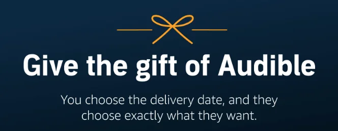Banner for audible gift subscription