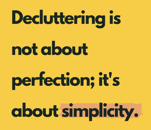 quote about decluttering