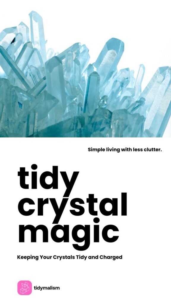 aquamarine crystals in a close-up photo for an article about organising crystals