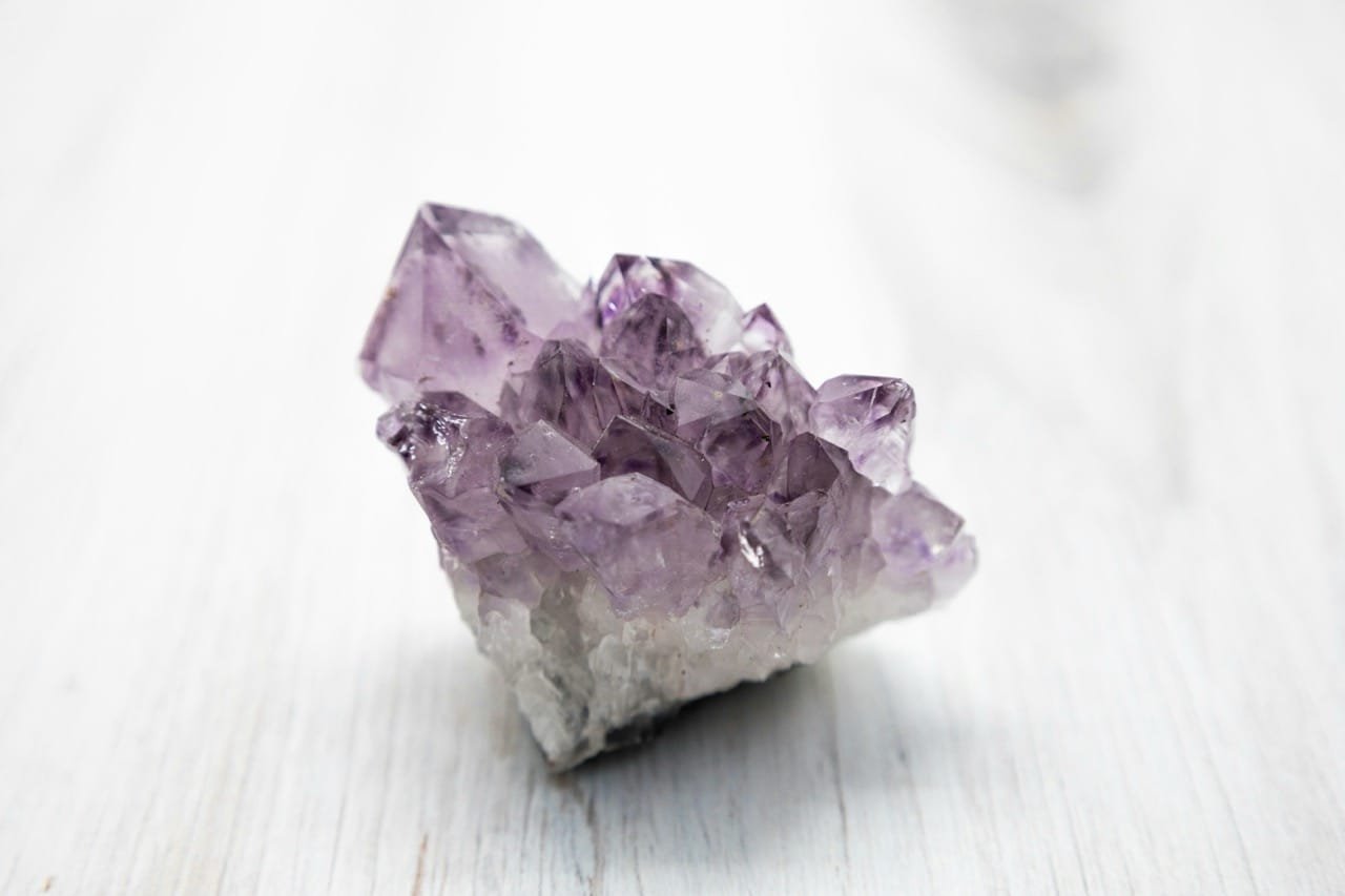 amethyst crystal close up