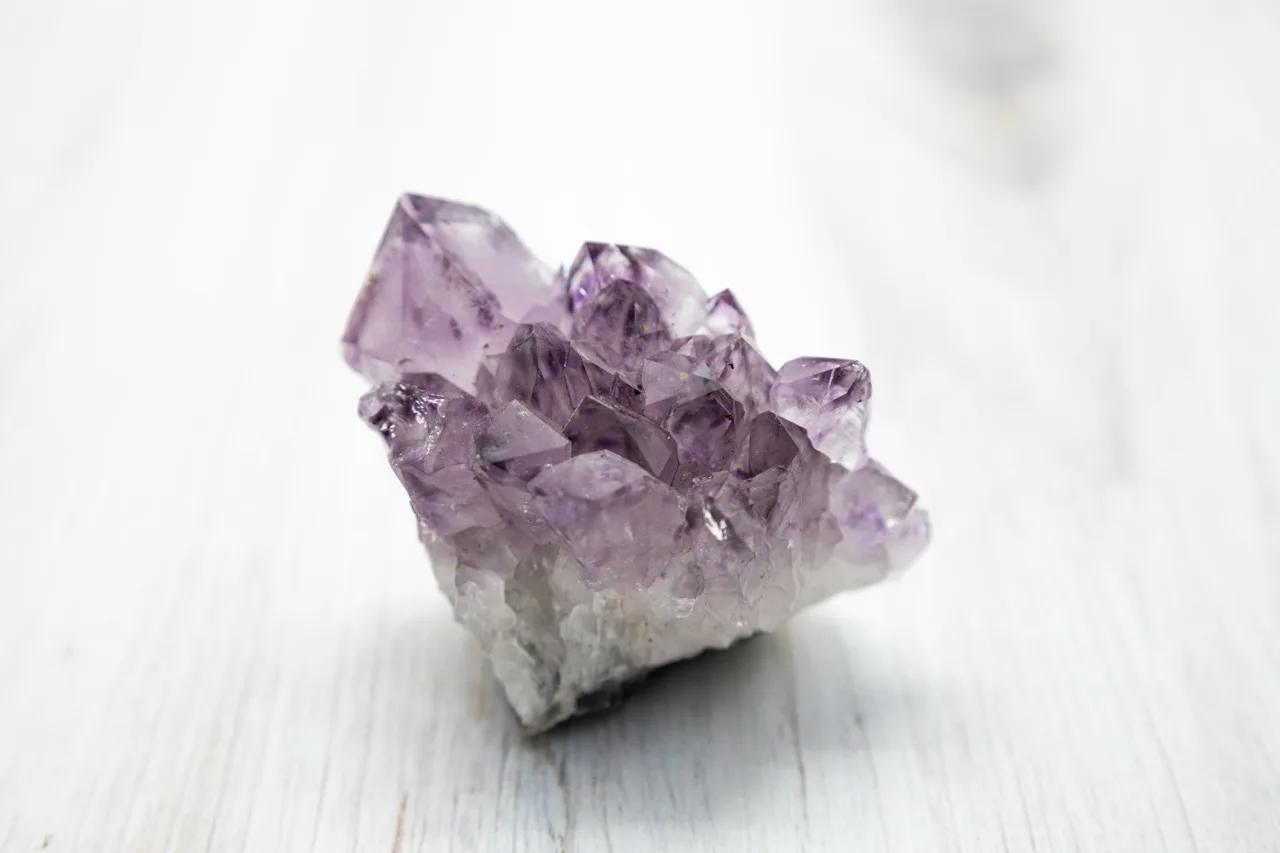 amethyst crystal close up