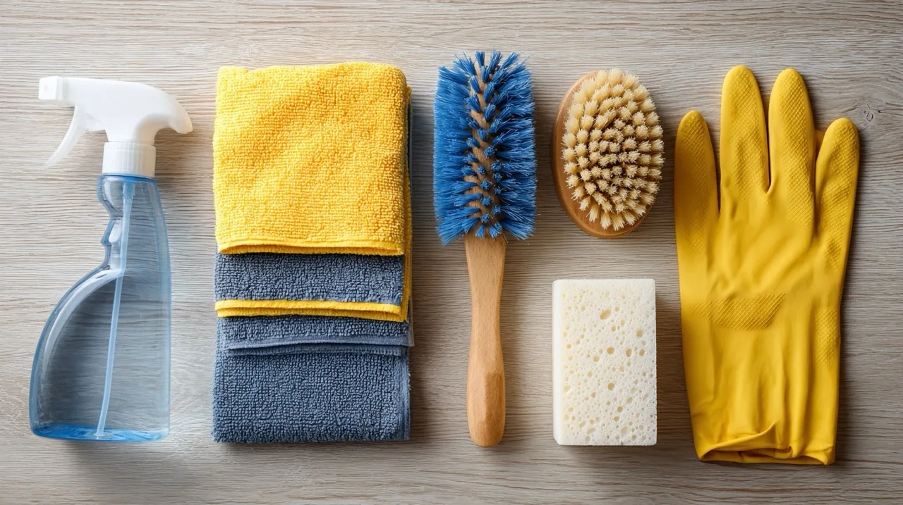 A Basic Cleaning Supplies List for Singles & Small Homes