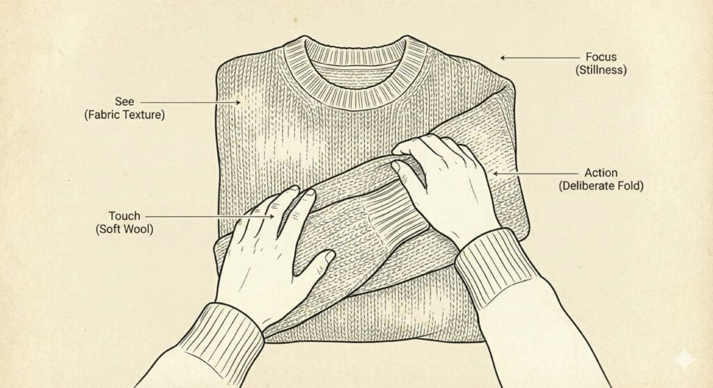 laundry folding meditation