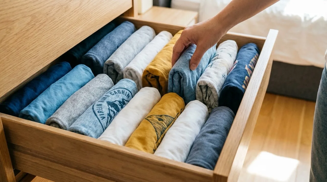 Use the Marie Kondo Folding Method for More Closet Space