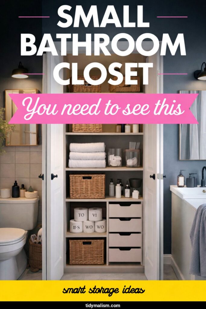 small bathroom closet ideas