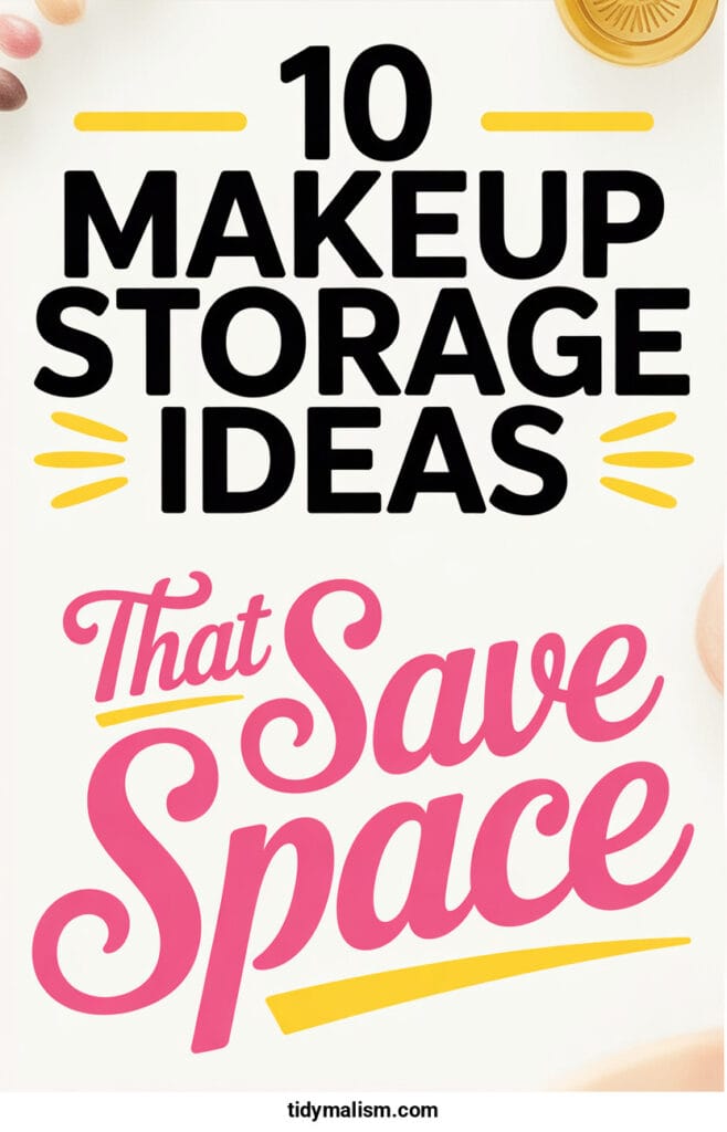 best ways to organize makeup
