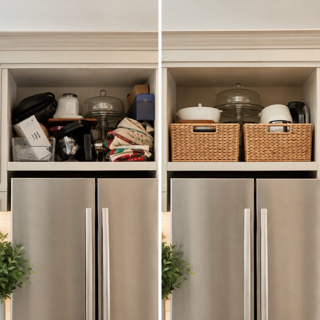 kitchen storage fridge