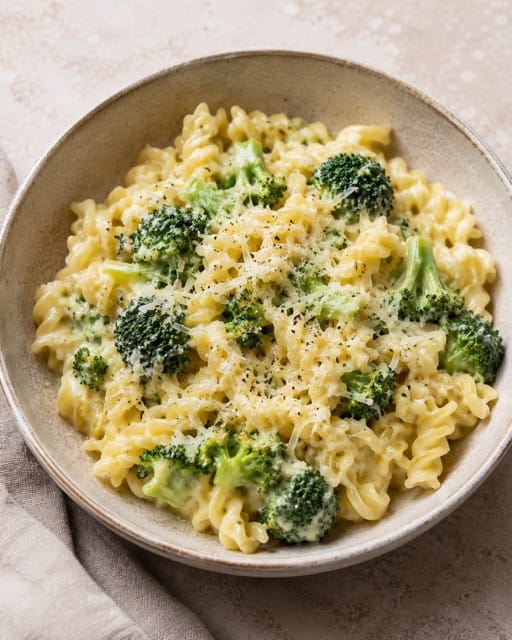 cheese broccoli pasta dinner for one easy