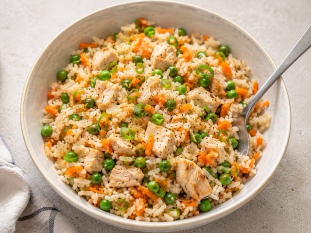 chicken and rice for one