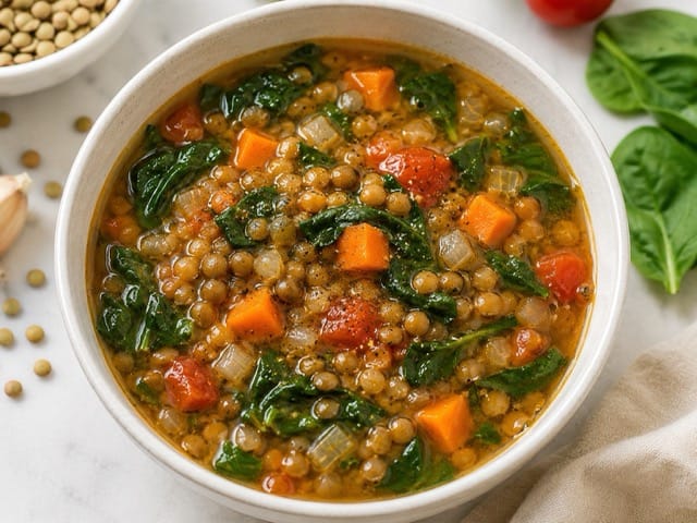 easy lentil soup for one person