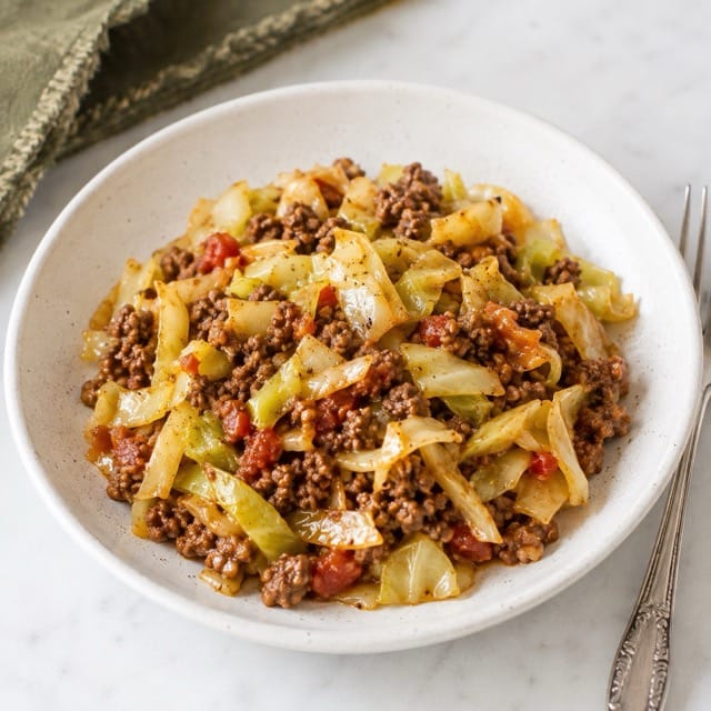 cabbage and beef skillet recipe