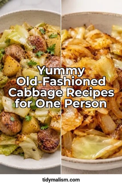 yummy old fashioned cabbage recipes for one person