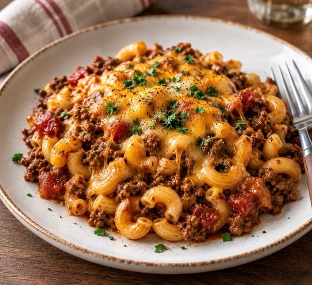 beef macaroni single serving