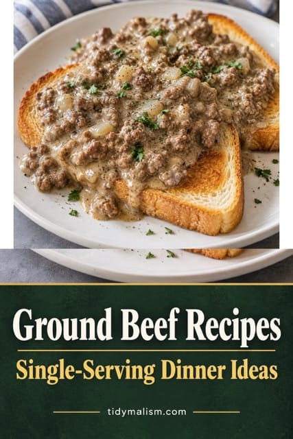 ground beef recipes for one with simple ingredients
